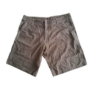 KUHL Vintage Patina Dye Men's 36 X  10" Gray Hiking Cargo Outdoors Shorts
